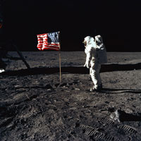 Neal Armstrong on the Moon (Photo credit: NASA)