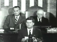 Kennedy before congress (Photo credit: JFK Library)