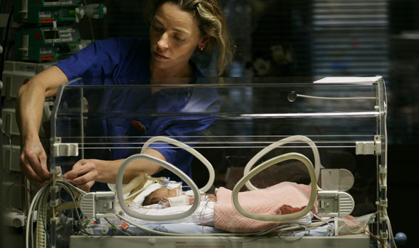 Premature baby in incubator SOURCE: AP Miracle babies continue to be a 