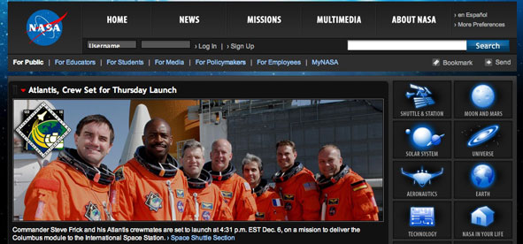 NASA site
