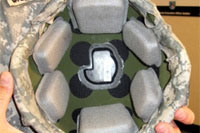 Army helmet sensors