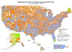 High-speed access in US sip codes