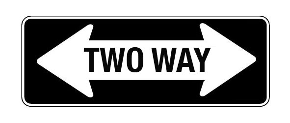 Two way sign