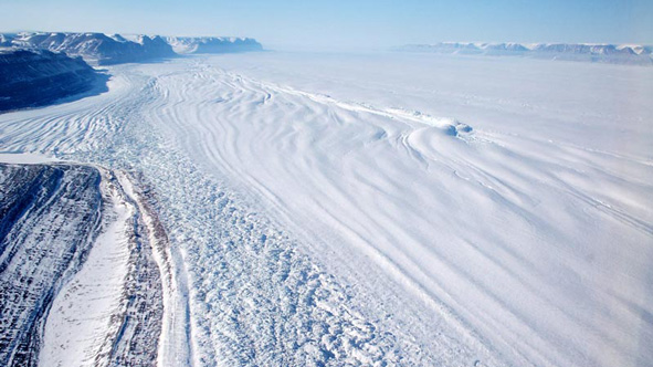 Petermann Floating Tongue in north Greenland