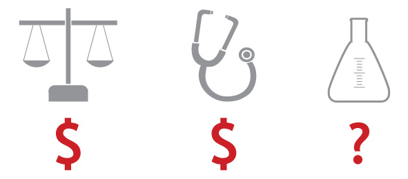 Law, medicine, research science. The first two pay.