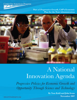 cover of National Innovation Agenda report
