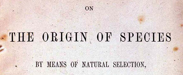 title page from On Origin of Species