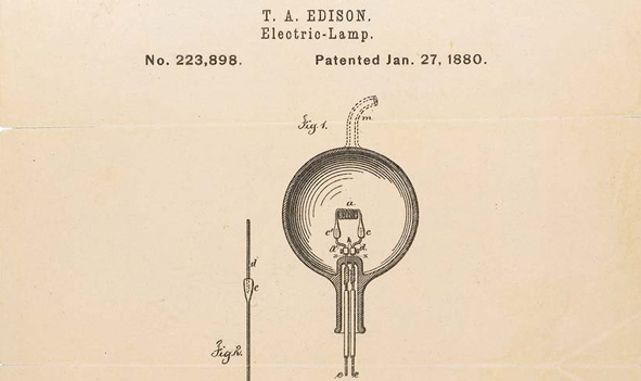 edison patent for light blub