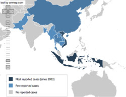 avian influenza map