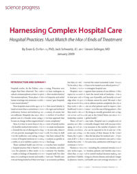 Harnessing Complex Hospital Care report