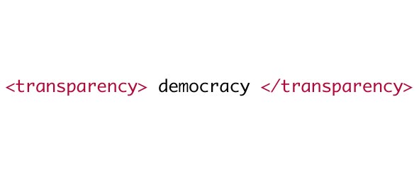 <transparency> democracy </transparency>