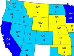cropped map of salmonella spread