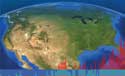 satellite image of the United State with increasing emissions graph from cover of report