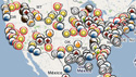 points on Human Toll of Climate Change map