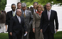 members of the House Energy and Commerce Committee after a meeting at the White House