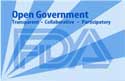 FDA open government logo