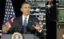 Obama delivering speech on innovation
