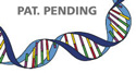 strand of DNA with words Pat. Pending