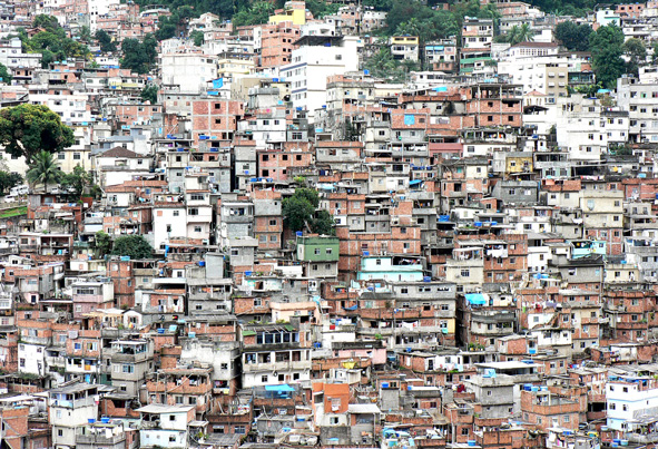 Slums in Rio de Janeiro, Brazil