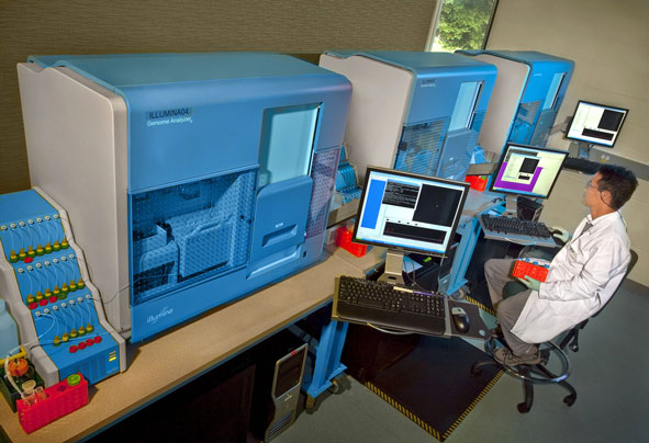 DOE Joint Genome Institute Illumina DNA sequencers