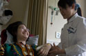Patient receiving treatment at  receiving treatment at the Tiantan Puhua Hospital in Beijing, China