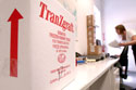 Distribution coordinator Abigail Wilson prepares an outgoing shipment of processed tissue at Tissue Banks International's San Rafael, Calif., facility on Friday, May 12, 2006.