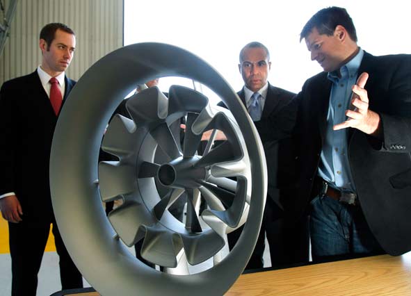 Entrepreneurs Display new wind turbine design